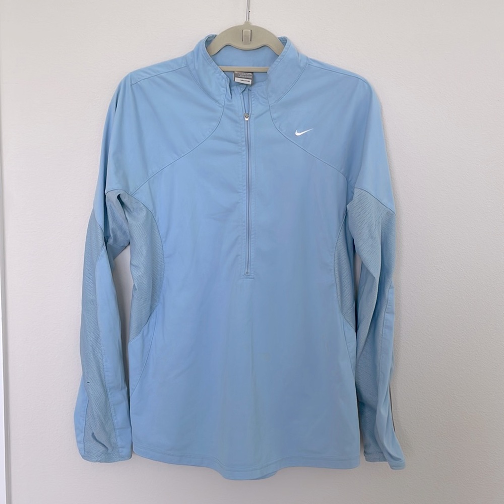Nike Fit Dry Carolina blue half zip jacket -size XL